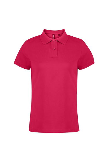 Asquith & Fox Womens/Ladies Plain Short Sleeve Polo Shirt - Hot Pink