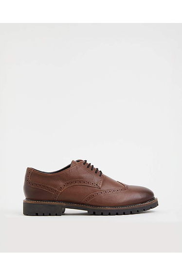 Leather Brogues Extra Wide Fit