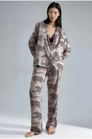 Tiger Pattern Pajama Set