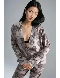 بيجامة هيكوب باللون الزهري - 3