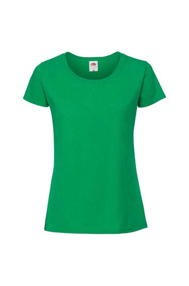 Fruit Of The Loom Womens/Ladies Iconic Ringspun Cotton T-Shirt - Kelly Green