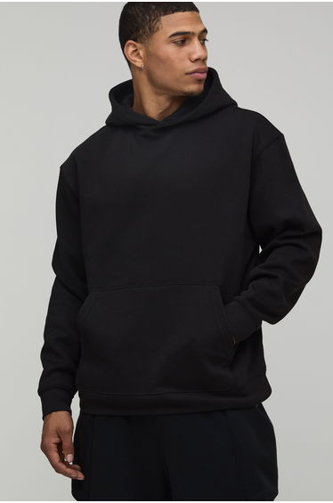 Oversized The Cure License Printed Hoodie - black