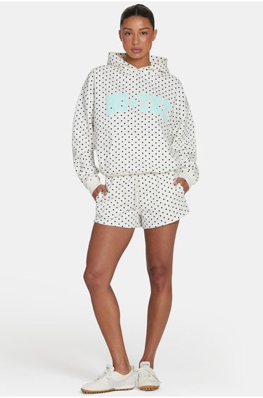 Sweat Shorts in Coconut Polka Dot