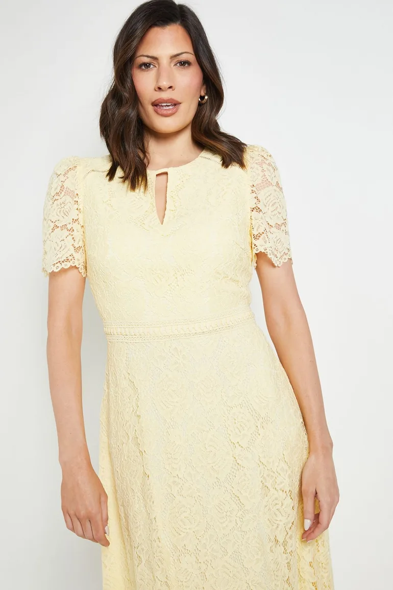 LACE HANKY HEM DRESS - 3