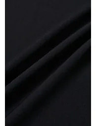 Accordion Pleats Waist Wide-Leg Pants in Black - 7