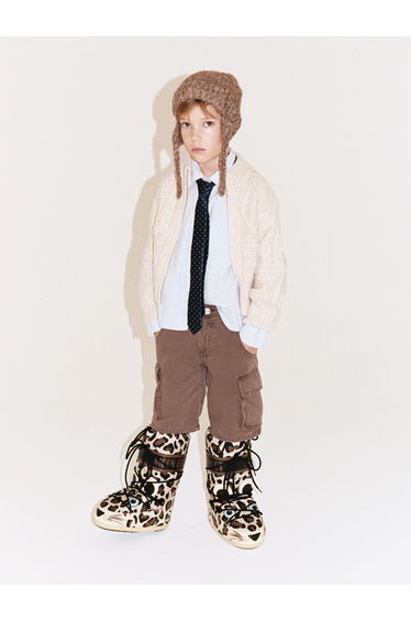 Moon Boot Kids Icon Leopard Boots in Brown