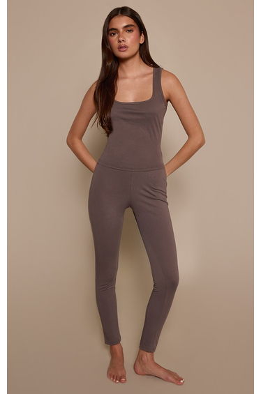 Charcoal High Waist Cotton Leggings