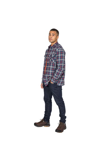 Trespass Mens Rapeseed Check Shirt - Navy Check