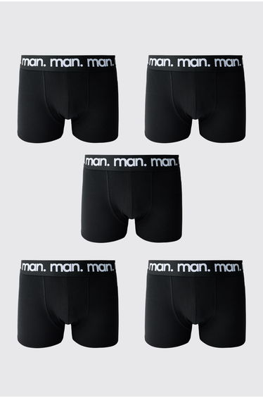 5 Pack Black Man. Boxers - black