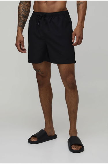 Mid Length BM Autograph Swim Short - black