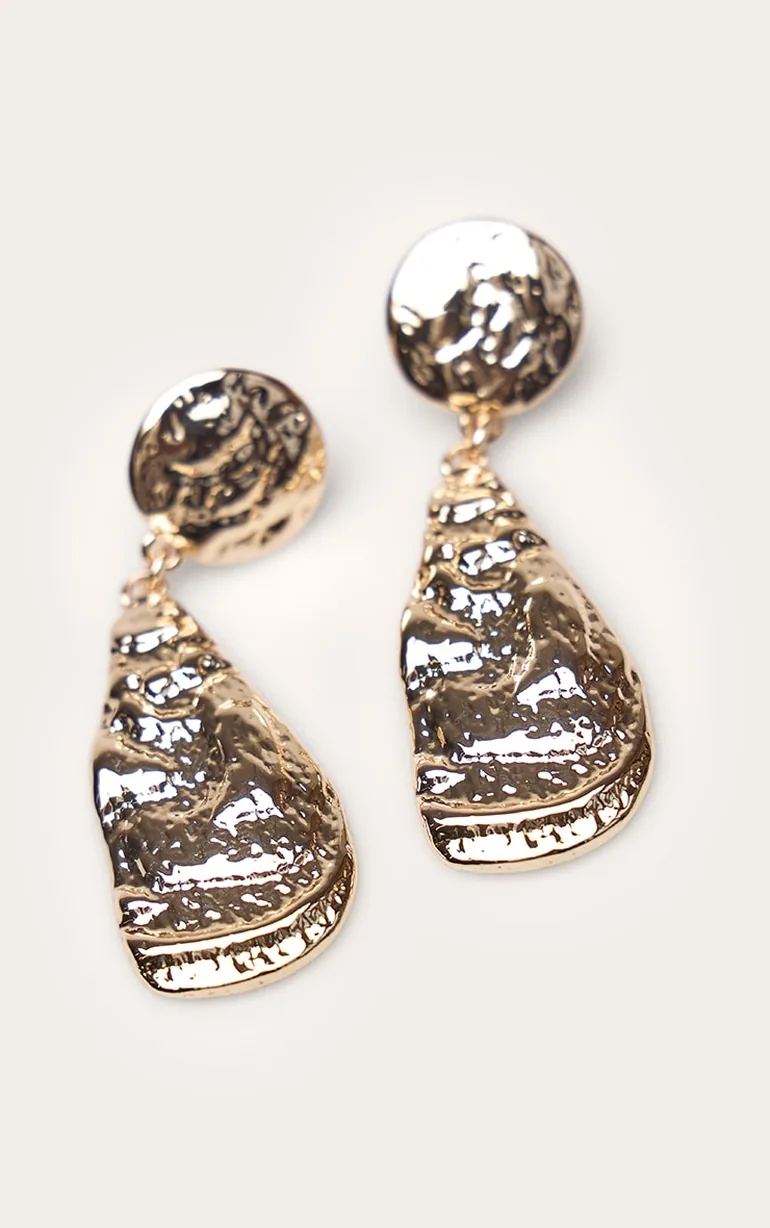 أقراط بريتي ليتل ثينق باللون الذهبي - 2