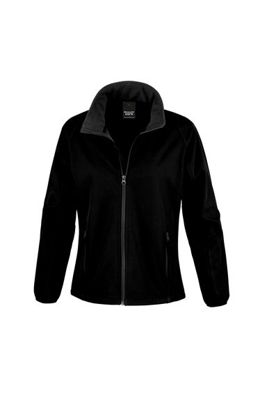 Result Core Womens/Ladies Soft Shell Jacket - Black