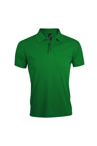 SOLs Mens Prime Pique Plain Short Sleeve Polo Shirt - Kelly Green