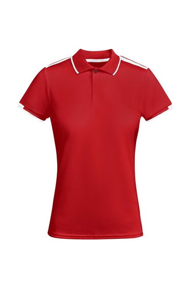 Roly Womens/Ladies Tamil Short-Sleeved Sports Polo Shirt - Red/White