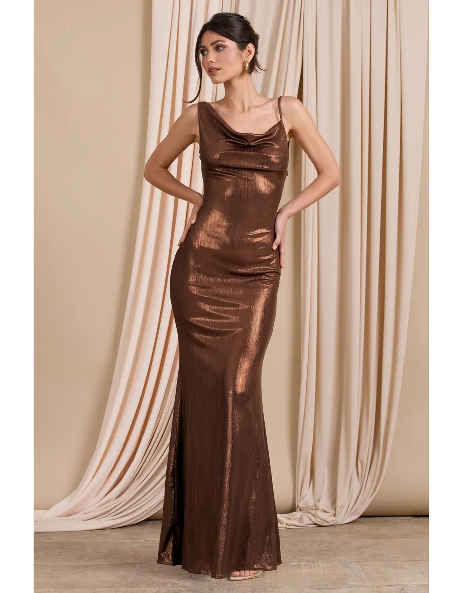 galaxy shimmer gold bias cut cowl front maxi dress Guest List Approved Weve got all the looks that will have you guest list approved this Winter, , Shop the looks below, Galaxy Shimmer l Gold Bias Cut Cowl Front Maxi Dress l CL124620,