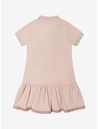 Girls Polo Dress in Pink - 1