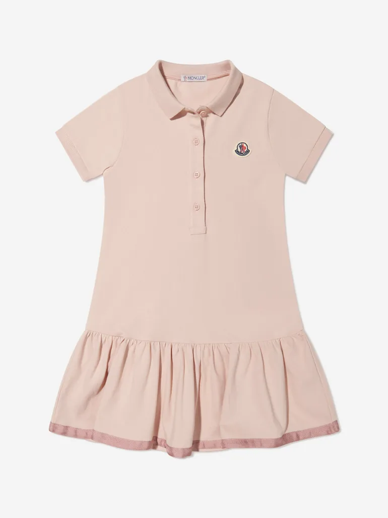 Girls Polo Dress in Pink