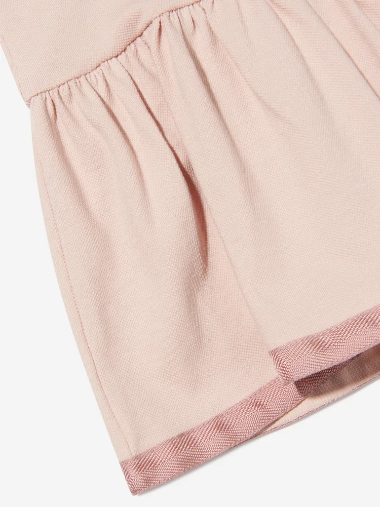 Girls Polo Dress in Pink - 3
