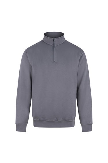 PRO RTX Mens Quarter Zip Sweatshirt - Solid Grey