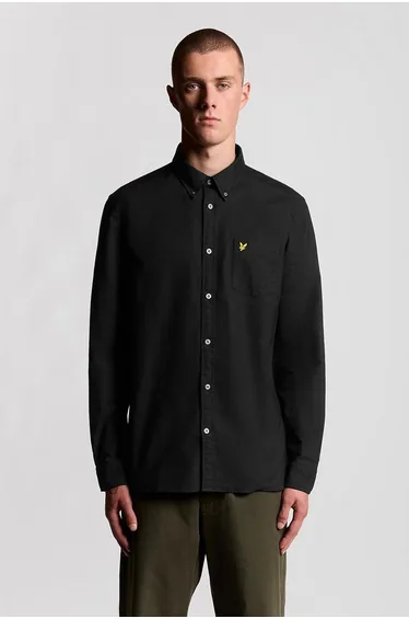 Plain Oxford Shirt Jet Black