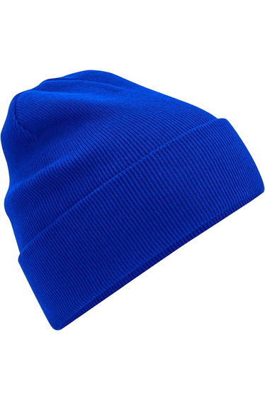 Beechfield Unisex Adult Original Cuffed Organic Cotton Beanie - Bright Royal Blue