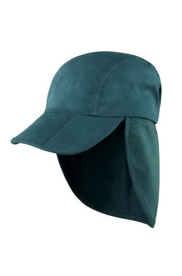 Result Unisex Headwear Folding Legionnaire Hat / Cap (Pack of 2) - Bottle Green