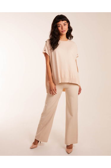 Oversized Button Shoulder Top