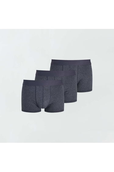 Pack of 3 plain boxers GREY