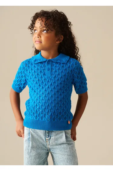 Immy Frill Collar Crochet Knit Jumper