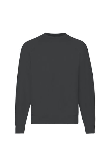 Fruit Of The Loom Mens Raglan Sleeve Belcoro® Sweatshirt - Light Graphite