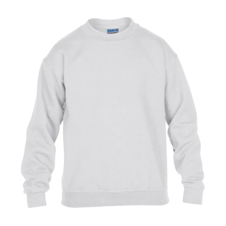 Gildan Childrens/Kids Heavy Blend Drop Shoulder Sweatshirt - White