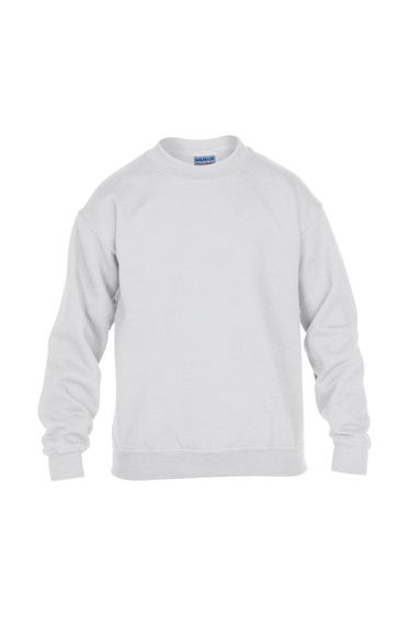 Gildan Childrens/Kids Heavy Blend Drop Shoulder Sweatshirt - White