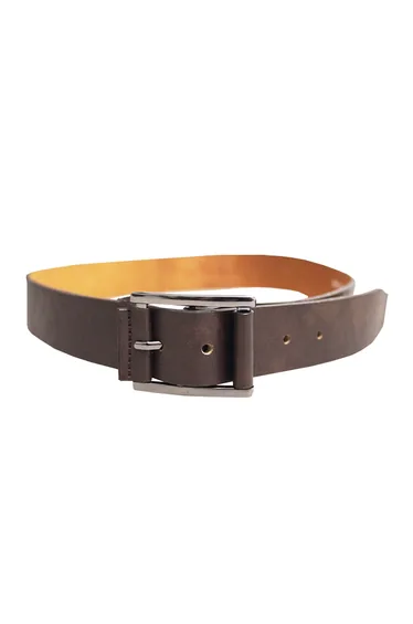 Forest Mens Leather Tab Belt - Brown