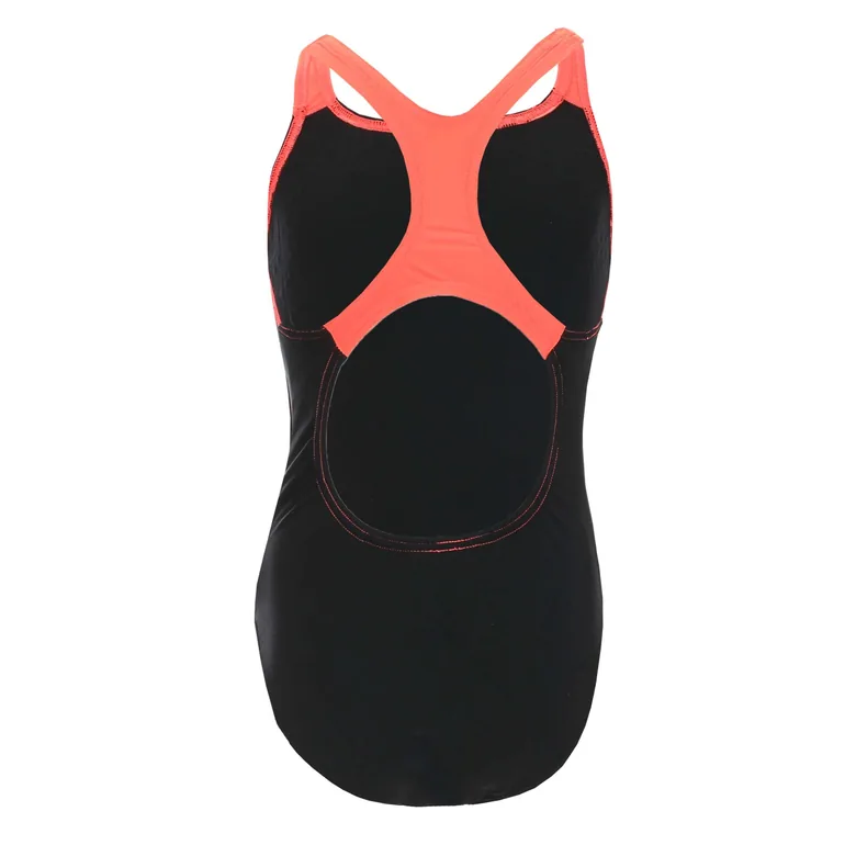 Girl's Speedo Eco Endurance Medalist Swimsuit in Black - 1