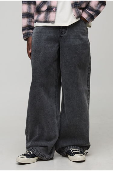 Parachute Baggy Washed Jeans - mid grey