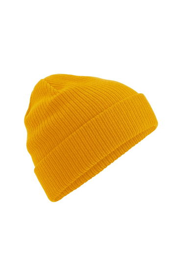 Beechfield Organic Cotton Beanie - Mustard Yellow