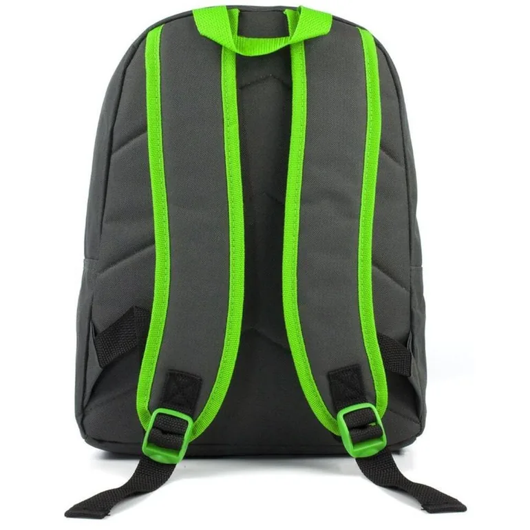 Minecraft Pixel Creeper Backpack - Grey/Green - 1