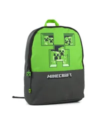 Minecraft Pixel Creeper Backpack - Grey/Green - 2