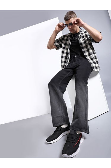Men Baggy Fit Solid Jeans