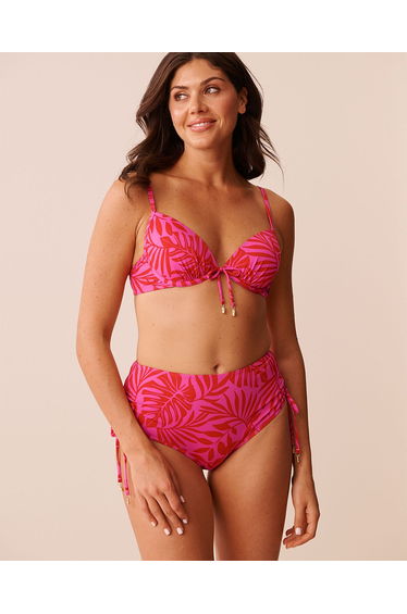 TROPICAL FUCHSIA Push-up Bikini Top