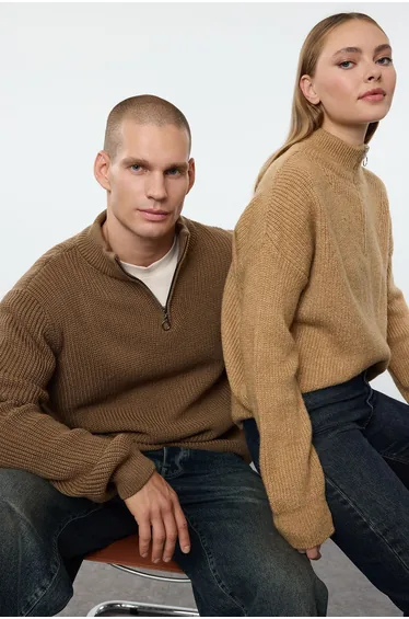 Sweater - Brown - Regular fit