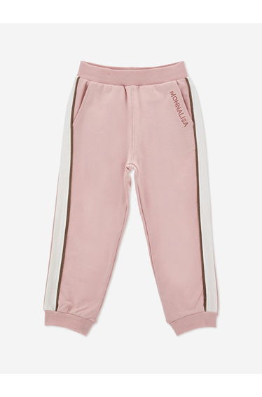 Monnalisa Girls Logo Joggers in Pink
