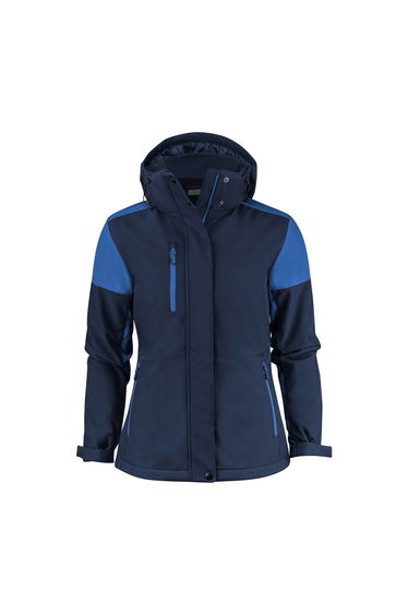 Printer Womens/Ladies Padded Soft Shell Jacket - Navy/Cobalt