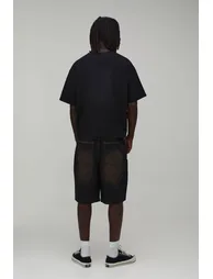 شورت   بوهو مان كحلي بقصة عريضة - 1