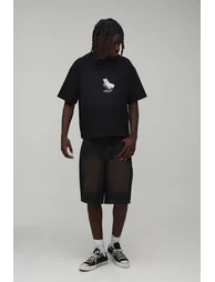 شورت   بوهو مان كحلي بقصة عريضة - 2