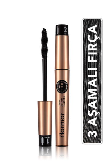 3-Stage Adjustable Mascara (BLACK) - Triple Action Mascara
