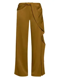 Chartreuse Twist Detail Trousers - 4