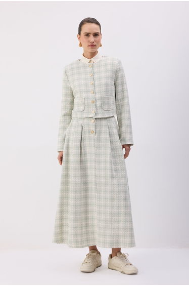 JACKET SKIRT TWEED SET
