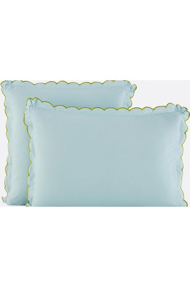 Scenario Pillowcase in Plain Washed Cotton