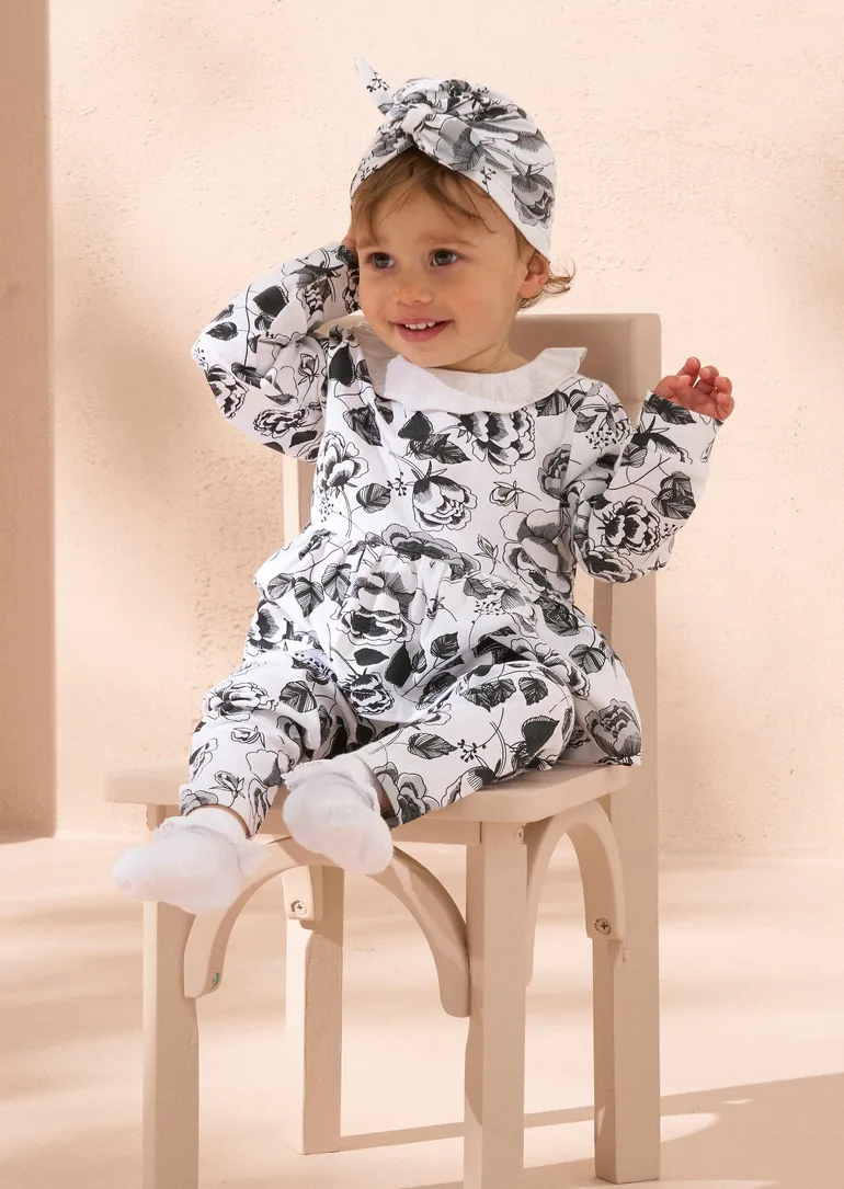Piper White Floral Body & Legging Set - 1